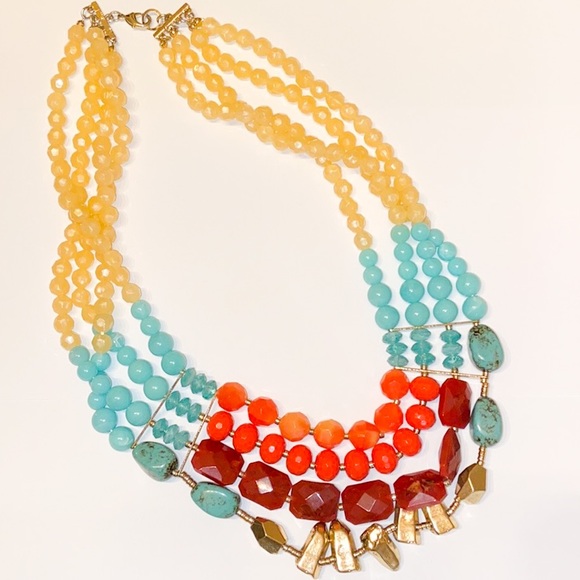 ✖️SOLD✖️ Anthro Statement Necklace - Picture 2 of 3